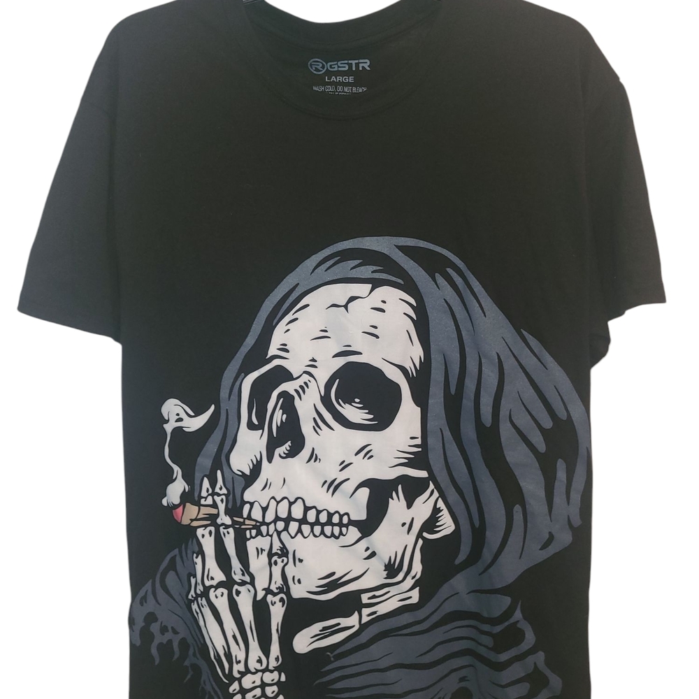 Smoke In Peace Grim Reaper Graphic Tee